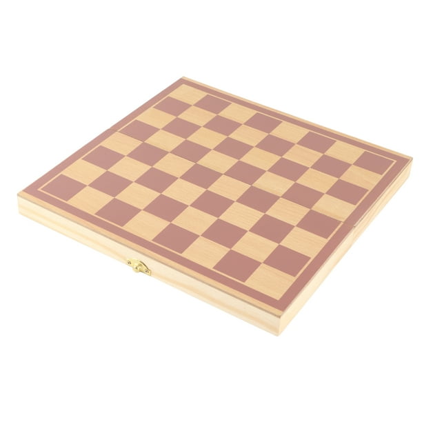 Juego de Mesa de Ajedrez, Juego de Ajedrez de Madera Portátil Al Aire Libre, Para La Escuela en Casa