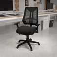 thumbnail image 2 of Scranton & Co Mesh Fabric Mid Back Swivel Office Chair in Black, 2 of 5