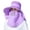 Purple, variant on EnJoCho Hair Scarf for Women Summer Sun Hat Adjustable Summer Anti Outdoor Riding Large Hat Sun Visor Protective Hat Sun Pro-tection