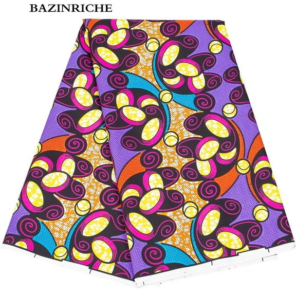 6 Yards African print Fabric Original Polyester Material cothes