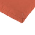 thumbnail image 4 of Jordan Manufacturing Sunbrella 44" x 22" Canvas Brick Red Solid Rectangular Outdoor Chair Cushion with Ties and Hanger Loop, 4 of 12