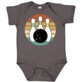 thumbnail image 3 of Inktastic Bowling Pins Ball Bowler Retro Sunset Boys or Girls Baby Bodysuit, 3 of 5