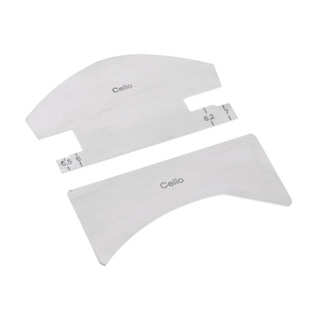 Plantilla de referencia para puente de cuerdas de violín de metal duradero, accesorios para violonchelo Cello_2pcs