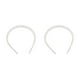 thumbnail image 4 of Diadema blanca resistente al desgaste Qarigey estilo Simple elegante con 4 perlas grandes 12 mm 2piezas, 4 of 5