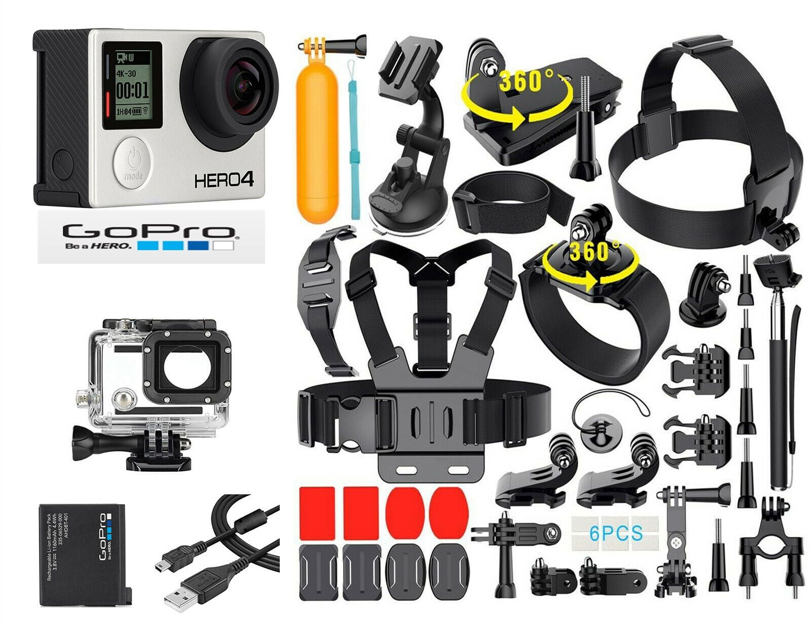 GoPro Hero4 Silver Edition Waterproof Action Sport Camera Camcorder With  35-In-1 Action Camera Accessory Kit | Walmart Canada