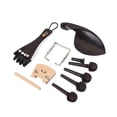 thumbnail image 4 of 4/4 3/4 Violin Stringed Musical Instruments Tuning Pegs Tailpiece Polishing Vintage Decoration Supplies Endpin Chinrest Kit Replacement Part Attachments for Musician, 4 of 7
