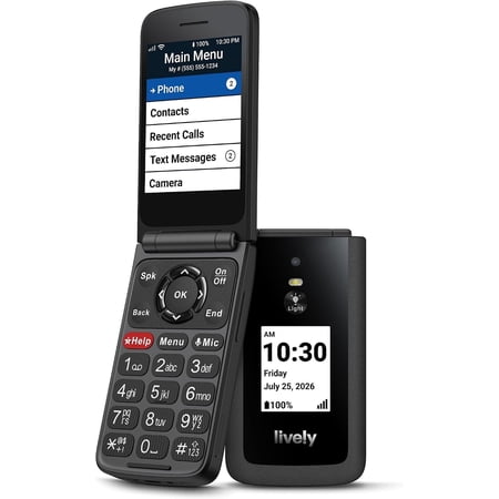 Lively® - Jitterbug Flip3 Easy Prepaid Cell Phone - Red