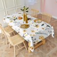 thumbnail image 3 of Pioneer Flower Floral Print Pattern Rectangle Tablecloth 60"x120",Waterproof Polyester Rectangle Table Cloth, Wipeable Spillproof Polyester Tablecloth for Dining, Camping, Indoor and Outdoor, 3 of 6