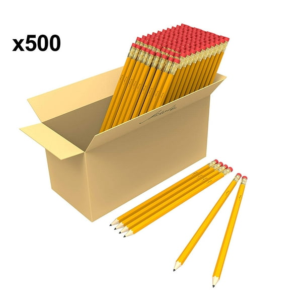 Bulk Premium PreSharpened Wood Cased 2 HB Pencils 500 Pack Walmart