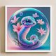 thumbnail image 4 of Hilo de bordar de algodón ecológico completo, 11CT, estampado de serpiente del zodiaco, punto de cruz, 40x40cm, 4 of 9