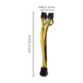 thumbnail image 1 of Milisten 10Pcs Oxygen-free Copper Graphics Cards Extension Cable for PC Builders, 1 of 8
