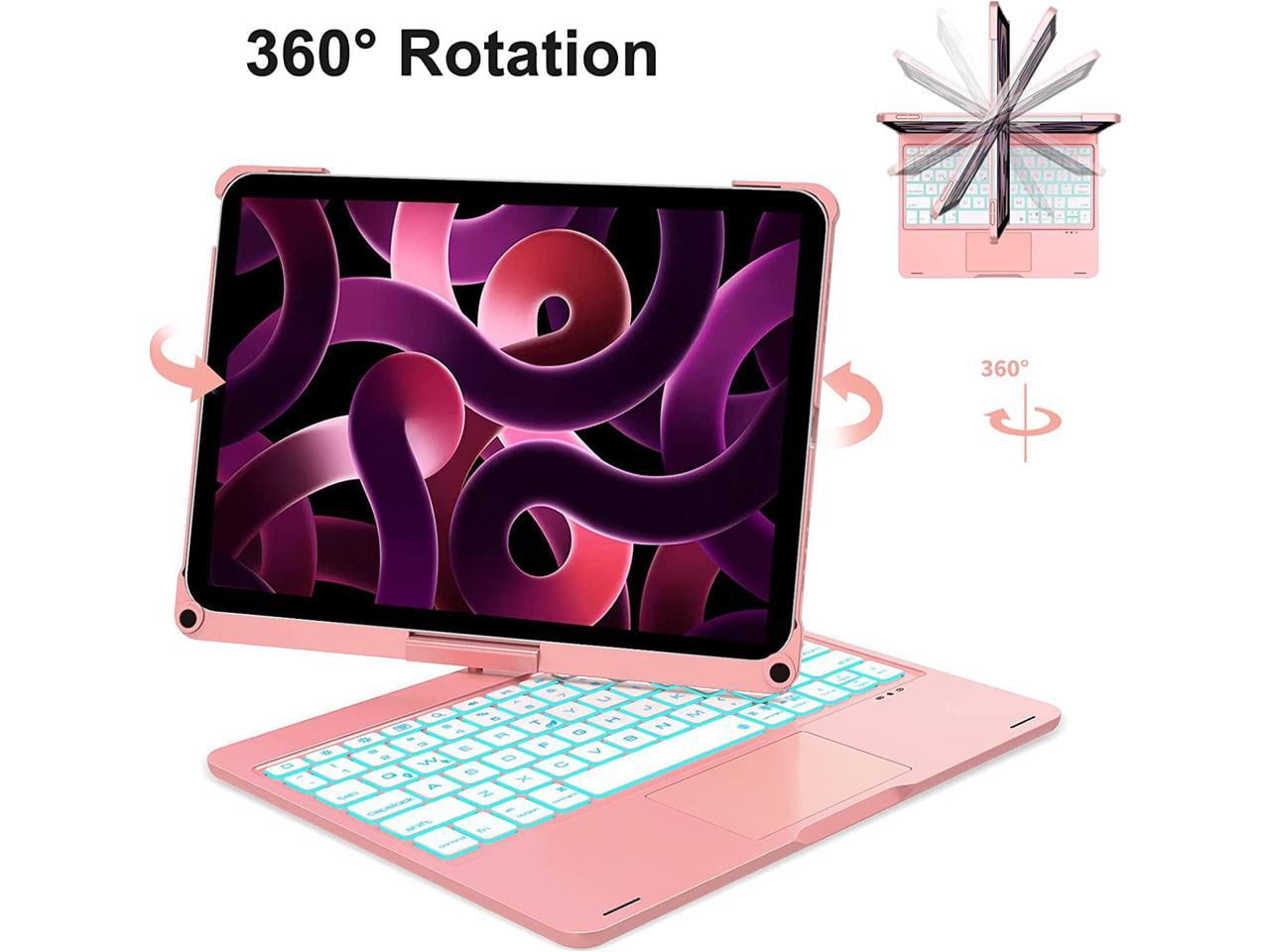 iPad 10th Generation 10.9 inch 2022 Case with Keyboard, Trackpad, Backlit, Rotatable - Touchpad iPad 10th Keyboard Case 10.9" 2022 with Pencil Holder