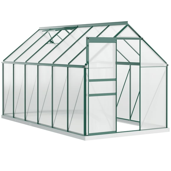 Outsunny 6' x 12' x 6.5' Polycarbonate Greenhouse Walk-in Green House