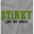thumbnail image 2 of Stinky Like Uncle Smelly Nephew Niece Romper Boys or Girls Infant Baby Brisco Brands NB, 2 of 6