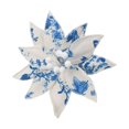 thumbnail image 2 of Christmas Decorations for Tree, Chinoiserie Poinsettia Floral Picks, Artificial Christmas Flower Stems, Elegant Holiday Tree Ornament for Wreath Garland Vase Home Decor,Light Blue, 2 of 7
