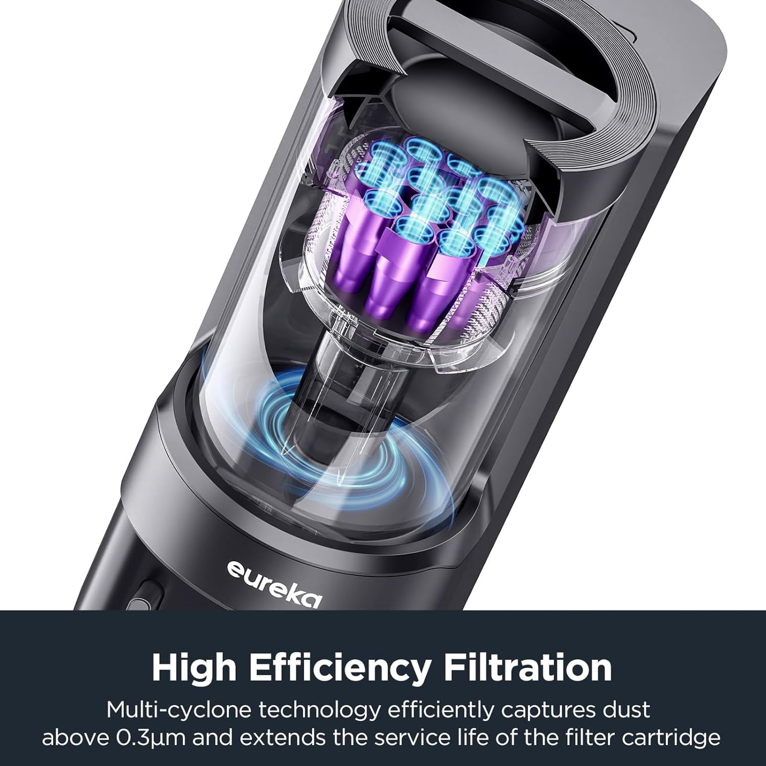 Eureka Cordless Robot Vacuum Cleaner - Suction and Auto Lifting Mop