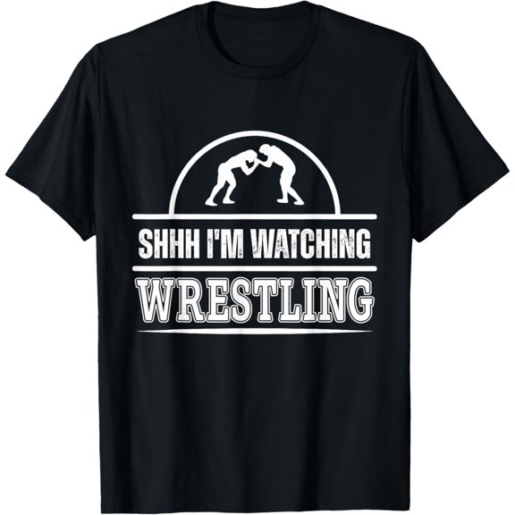 Sam Soft Shhh I'M Watching Wrestling Wrestling Lover Design T-Shirt, Gift For Friend, Full Size S-5Xl