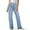 Sky Blue (New), variant on PFRNLF Women's Wide Leg Jeans Drawstring High Waisted Baggy Stretchy Denim Pants