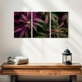 thumbnail image 2 of Elephant Stock Lavander Marijuana Wall Art - Horizontal Multi Panel Canvas - Living Room Wall Decor - Floral And Botanical Multi Panel - Black And Purple Decor - 26" x 12", 2 of 8