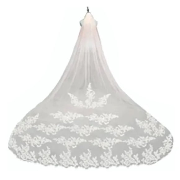 Long Wedding Veil,3 Meter Bridal Veil Bridal Veil Lace Bridal Veil Striking Appearance