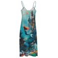 thumbnail image 5 of Mermaid Glitter Fish Scale Girls Sleeveless Dress for Women Clothing Female Women's Summer Skirt, 5 of 7