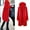 Red, variant on Labakihah coats for women Women Zipper Open Hooded Sweatshirt Long Coat Jacket Tops Outwear Army Green L