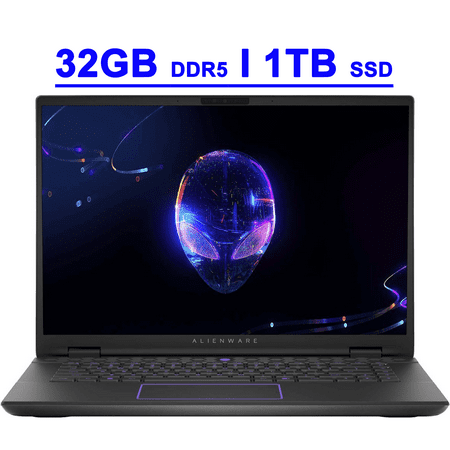 Dell Alienware M16 R2 Premium Gaming AI PC Laptop 16" QHD 240Hz (100%, 3ms) Intel 16-Core Ultra 7 155H 32GB DDR5 1TB SSD GeForce RTX 4070 8GB Graphic Thunderbolt4 FHD IR Camera 2.5GB Ethernet Win11