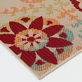 thumbnail image 4 of Mainstays Multi Floral Medallion Outdoor Polypropylene Area Rug, 6'6"x9'6", 4 of 7