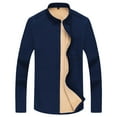thumbnail image 2 of Ceisia Men's Fleece-Lined Long-Sleeve Button-Down Shirt Multi-Solid for Winter Warmth Gift, 2 of 6