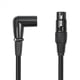 thumbnail image 3 of 2X 3 Pines XLR Ángulo Recto Macho A Hembra Enchufe Micrófono Cable de Audio Cable Blindado Accesorios de Instrumentos Musicales, 3 of 5