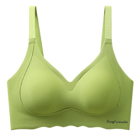 SMihono Womens High Impact Sports Bras Lightweight Breathable Comfort Bra Push up Back Clasp Plunge Workout Gym Bralettes (Green XXL )