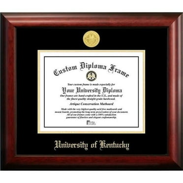 Campus Images KY998GED-1185 11 x 8.5 in. University of Kentucky Gold Embossed Diploma Frame - Satin Mahogany