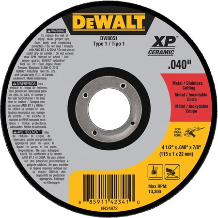 UPC: 0885911423410 | 4-1/2  x .040  x 7/8 T1 XP Cer Thin Cut