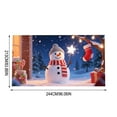 thumbnail image 3 of Hxlamzoo 2025 Christmas Garage Door Cover, Large Weather-Resistant Holiday Banner with Adhesive Strips & Grommets for Outdoor Home Front Door Xmas Décor, 3 of 7
