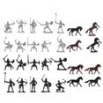 thumbnail image 1 of 56Pcs Warrior Horses Medieval Toy Soldiers Figures Mini Model Toys Gift Decor, 1 of 8
