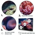 thumbnail image 3 of Designart "Vibrant Anemone Reef" Coastal Coral Under Water Canvas Wall Art, 3 of 7