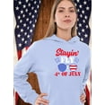 thumbnail image 2 of Stayin' Fly On 4Th July Hoodie Women -Image by Shutterstock, Female XX-Large, 2 of 4