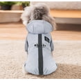 thumbnail image 4 of Chubasquero para perros con capucha Chubasquero para perros, Chubasquero liviano para mascotas, Poncho para lluvia para perros con orificio de arnés de cinta reflectante para cachorros pequeños y med JAMW Sencillez, 4 of 5