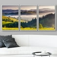 thumbnail image 3 of wall26 - 3 Piece Framed Canvas Wall Art - Fantastic Morning Mountain Landscape - Modern Home Art Stretched and Framed Ready to Hang - 24"x36"x3 White, 3 of 5