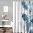 thumbnail image 2 of Awypu Bathroom Shower Curtain Set with Hooks - White Branch Design - Waterproof - Multiple Sizes White, 2 of 7