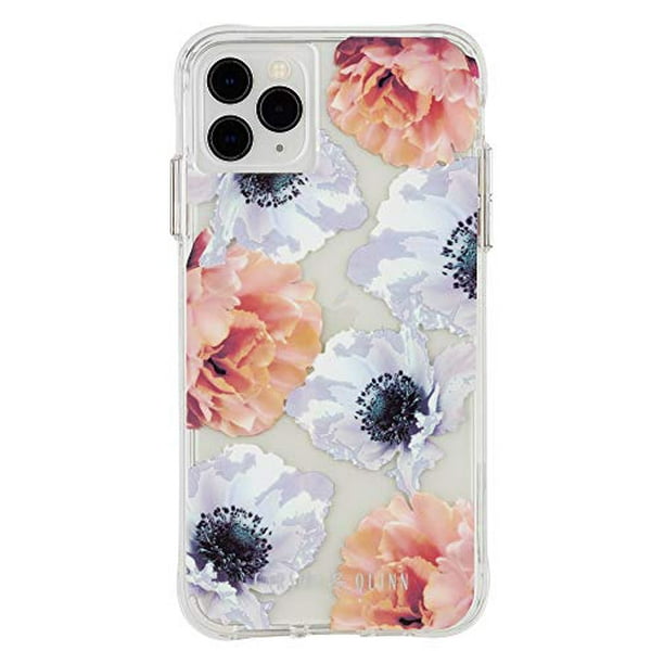 Carson & Quinn Hybrid Case for iPhone 11 Pro Max / Xs Max Clear/Pearl Flowers