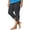 Gray, variant on Ghalytn Plus Size Capri Leggings Women L-5XL, Elastic Waist Cropped Pants with Lace Hem