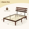 thumbnail image 3 of Costway 15.5 Inch Queen Size Bed Frame with Retro Headboard &Under-Bed Storage Space, 3 of 10