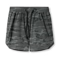thumbnail image 2 of zeranth Men Beach Shorts Elastic Waist Zipper Pockets Drawstring Soft Thin Workout Breathable Solid Color Jogging Sweatpants Men Clothes, 2 of 7