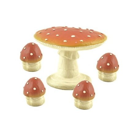 Blossom Bucket 5 Piece Decorative Mushroom Table and Chair Set ... Blossom Bucket 5 Piece Decorative Mushroom Table and Chair Set ...