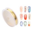 thumbnail image 2 of VOKE Rhinestone Nail Glitter Nail Bows Sticker for Nails Tabs Copper Wire 3 Colors Jewelry Copper Craft Wire Beads Jewelry Making Wire Nail Copper Wire Bracelet Necklace, 2 of 8