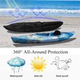 Kayaks Cover,Heavy Duty Waterproof 420D Kayak Canoe Cover Kayak Outdoor Storage Cover Uv