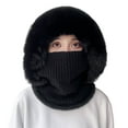 thumbnail image 1 of enjoywould Bonnet Tricoté Multifonction avec Pompon, Protection des Oreilles, Automne Hiver, Bonnet Chauffant pour le Cou, Ski, 1 of 6
