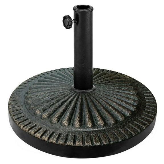 Spaco Umbrella Base, 31.5 lbs Market Heavy-Duty Outdoor Stand Bronze Umbrella Base for Outdoor Patio Market Table Umbrella