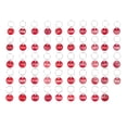 thumbnail image 1 of Miangastore 50Pcs Aluminium Alloy Storage Tags Metal Numbers Plates Luggage ID Tags Key Ring Labels(Red, Number 1-50), 1 of 8